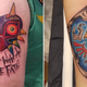 Two people with tattoos inspired by The Legend of Zelda show them off in photographs.